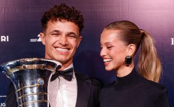 El insulto de Lando Norris en medio de la Gala de la Fórmula 1 que generó una particular reacción de su novia
