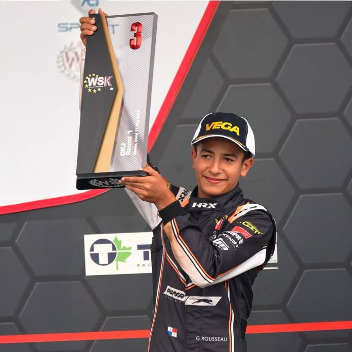 Tiene 13 años, los mismos managers que Colapinto, brilló en el Mundial de Karting y busca ser el primer panameño en la F1