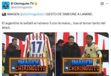 El gesto del Cholo Simeone a Lamine Yamal durante la goleada del Atlético de Madrid al Barcelona que generó controversia