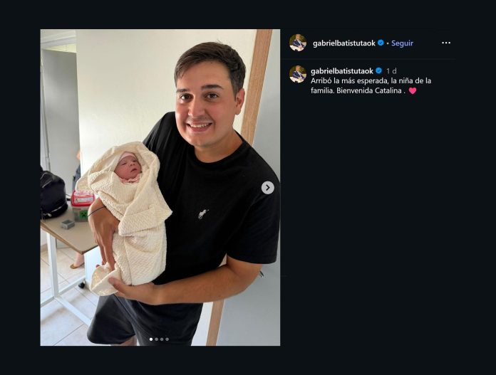 Gabriel Batistuta festejó la llegada de su segunda nieta a los 57 años: las fotos y su emotivo mensaje