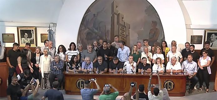 La CGT confirmó el paro contra la reforma laboral y atribuyó el cierre de FATE al “fracaso del plan económico del Gobierno”