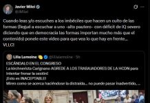La Libertad Avanza pidió la expulsión de una diputada kirchnerista por su actitud durante la sesión de la reforma laboral