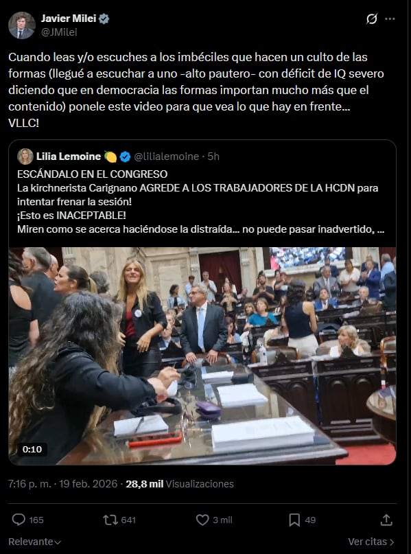 La Libertad Avanza pidió la expulsión de una diputada kirchnerista por su actitud durante la sesión de la reforma laboral