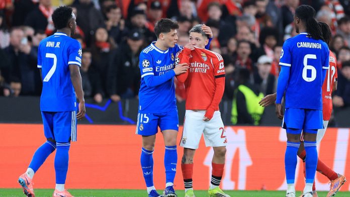 La sanción podría recibir Prestianni si se confirma el insulto racista a Vinícius: qué dice el protocolo de la UEFA