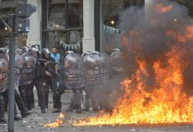 Reforma laboral: todas las fotos y videos de los incidentes en el Congreso de la Nación