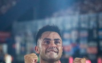 “Y va el tercero”: la emoción del Pity Martínez tras marcarle a Racing su primer gol en Tigre