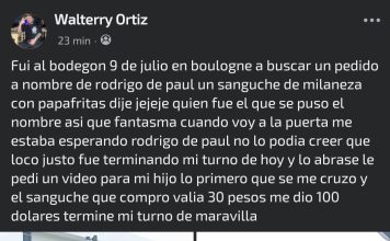 El sorprendente gesto de De Paul con un repartidor que se volvió viral: de la generosa propina a una historia de lucha y superación
