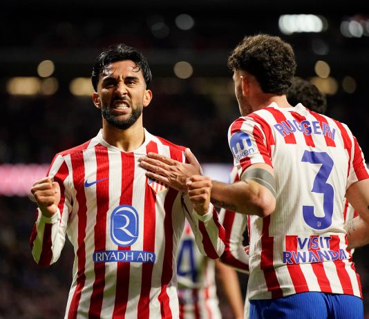 Jugada fantástica y cabezazo potente: los dos goles de Nico González en el sufrido triunfo del Atlético Madrid ante Real Sociedad