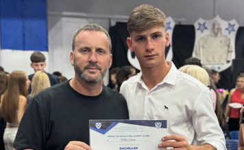La emoción del relator Hernán Feler por el debut de su hijo Luca en el empate de Vélez ante Tigre