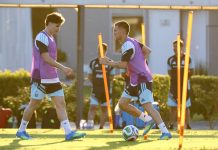 Tres perlitas de la conferencia de Scaloni: la “aparición” de Aranda, la situación de Mastantuono y una tajante frase sobre Di María