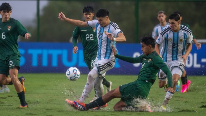 Argentina empató 1-1 con Bolivia, avanzó a las semis del Sudamericano Sub 17 y se clasificó al Mundial de Qatar