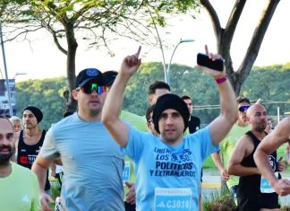 El gendarme Nahuel Gallo participó de una carrera para pedir la liberación de los presos políticos en Venezuela