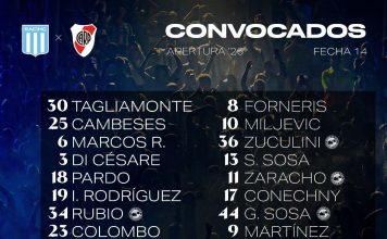 Racing recibirá a River Plate en un especial duelo por el Torneo Apertura: hora, TV y formaciones