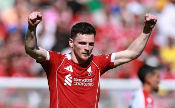 Andy Robertson recordó el final de la era Klopp y el dolor que atravesó el vestuario del Liverpool