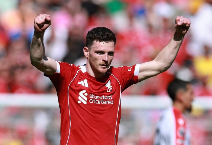 Andy Robertson recordó el final de la era Klopp y el dolor que atravesó el vestuario del Liverpool
