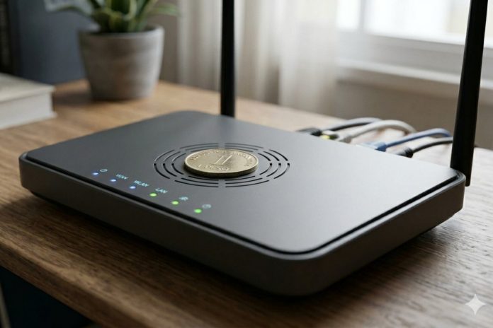 Cómo arruinar tu router en un solo paso: por qué los expertos advierten sobre el uso de monedas