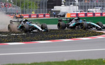 Polémica en Mercedes por el toque de George Russell y Kimi Antonelli que casi los deja afuera de la Sprint del GP de Canadá