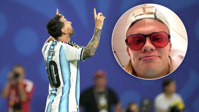 “Es un demente”: el posteo viral de Erling Haaland tras la actuación de Lionel Messi frente a Argelia en el Mundial 2026