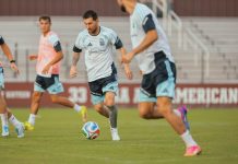 Las perlitas de la práctica abierta de la Selección: de Messi en el once titular ante Islandia al trabajo especial del Dibu Martínez