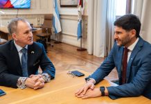 Peter Lamelas se reunió en Rosario con Maximiliano Pullaro, con el foco en la seguridad y posibles inversiones en Santa Fe