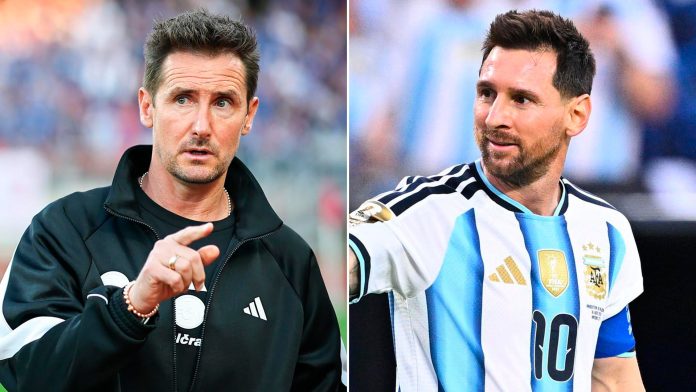 Con Scaloni como intermediario, Messi tuvo una charla con Klose tras romper su récord en el Mundial 2026 y le prometió un regalo
