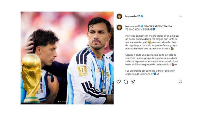 “De vuelta en casa”: Leandro Paredes regresó a Boca Juniors tras disputar el Mundial con la selección argentina