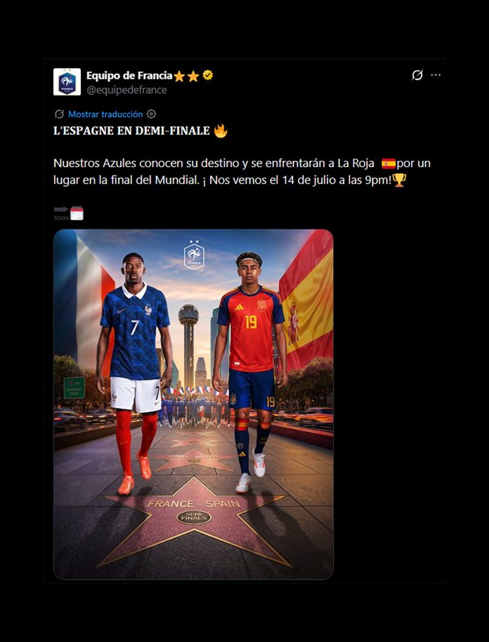 El detalle en una publicación de la selección de Francia que generó repudio en Paraguay