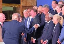 El saludo entre Donald Trump y Claudio “Chiqui” Tapia en Nueva York, a dos días de la final del Mundial 2026