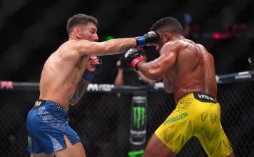 Codazos y golpes en la cara: el impactante nocaut del argentino Esteban Ribovics a una leyenda de la UFC