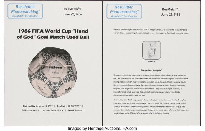 El millonario precio que se pagó por la pelota con la que Diego Maradona anotó los míticos goles contra Inglaterra en México 86