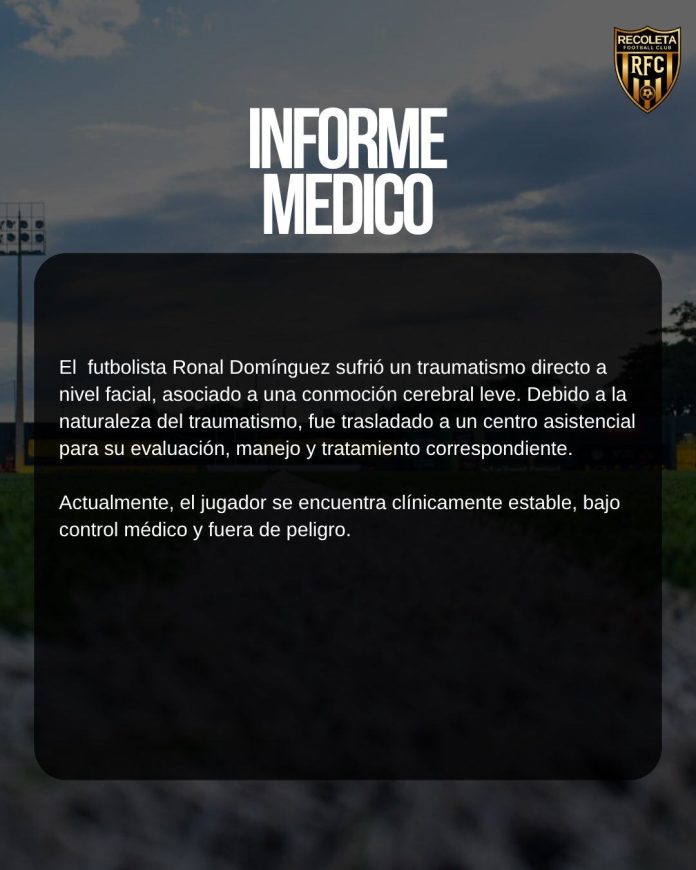 Espeluznante lesión en Paraguay: un arquero argentino fracturó a su compañero de un rodillazo en la cara y lo mandó al hospital
