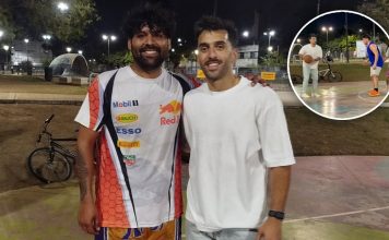 Facundo Campazzo sorprendió al jugar un partido de básquet en una plaza: el gesto que se hizo viral