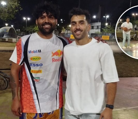 Facundo Campazzo sorprendió al jugar un partido de básquet en una plaza: el gesto que se hizo viral
