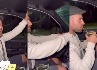 Insólito: un diputado de Santa Fe compartió un video en sus redes manejando mientras usaba el teléfono y tomaba mate