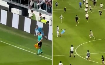 Insólito: un hincha de Juventus se filtró a la cancha en medio de un partido y lesionó a una de las figuras de su equipo