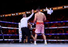 La brutal pelea por el título de los pesados entre una promesa y un boxeador de 34 años que tuvo un dramático final