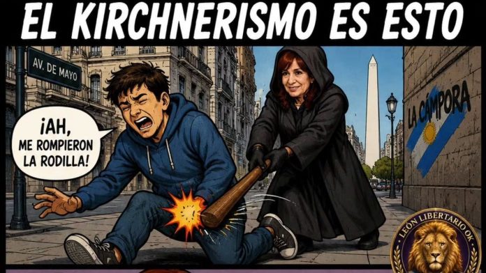 La caricatura de Milei en redes con la que volvió a apuntar al kirchnerismo y al “Estado presente”