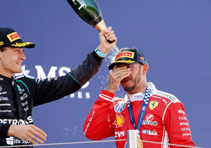 Las lágrimas de Lewis Hamilton tras conseguir su primera victoria con Ferrari: “Me ayudaron a cumplir mi sueño”