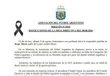 Los homenajes que se realizaron en honor a Jorge Messi en los partidos de la Liga Profesional