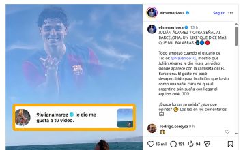 Los millones que “reservó” el Barcelona para una última oferta por Julián Álvarez antes del cierre del libro de pases