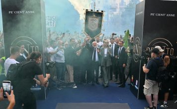 Todos los guiños a Diego Maradona en la fiesta por el centenario del Napoli: “Gracias siempre”
