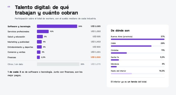 Un informe reveló cuánto ganan los argentinos que trabajan para el exterior
