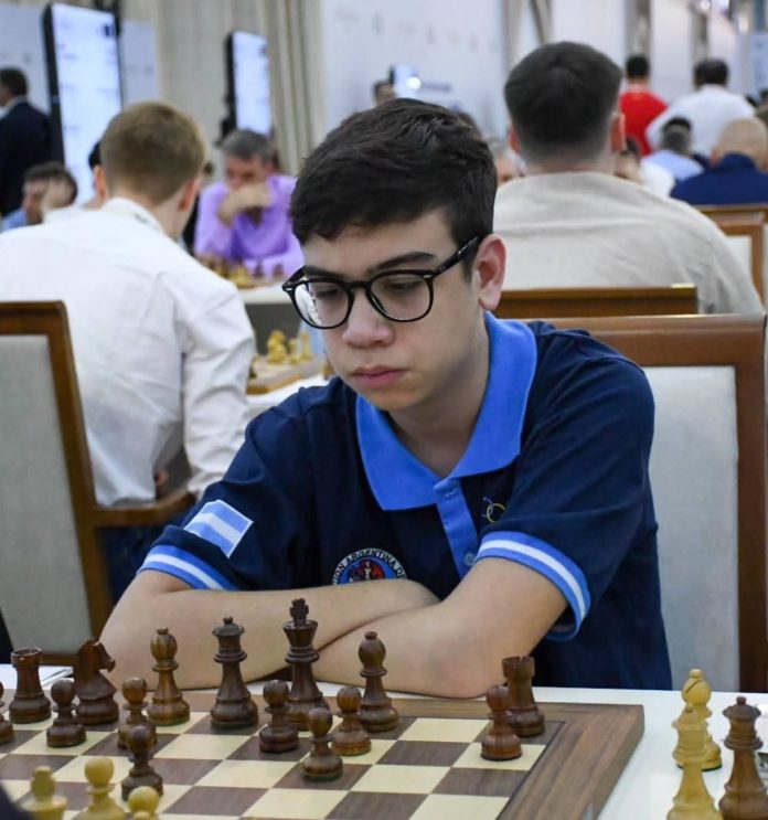 Brillante actuación de Faustino Oro: ganó su partida y le dio el triunfo a Argentina sobre Filipinas en las Olimpiadas de ajedrez