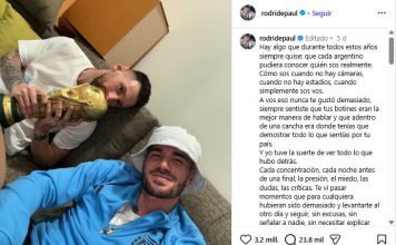 El melancólico mensaje de Rodrigo De Paul por el retiro de Lionel Messi en la selección argentina