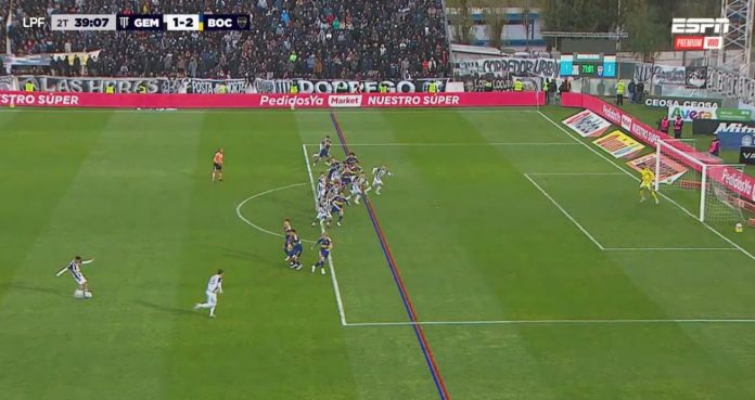 La lupa sobre el gol que el VAR le anuló a Gimnasia de Mendoza ante Boca Juniors por fuera de juego