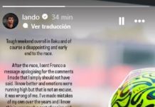 Lando Norris reveló la charla que tuvo con Franco Colapinto tras pedir una sanción para el argentino por el incidente en la F1: «Me equivoqué»