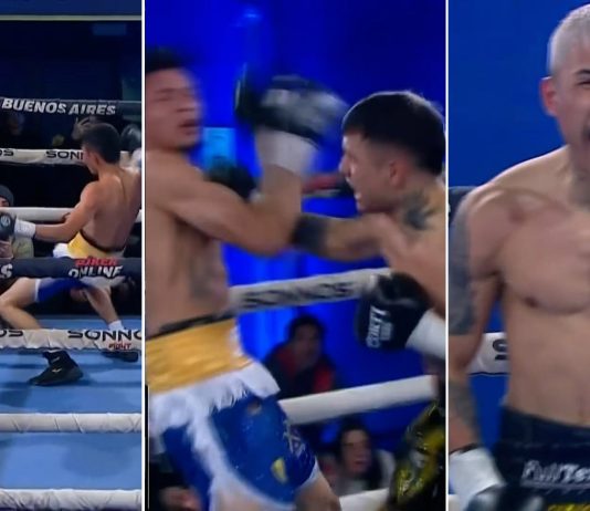 Lo tiró a la lona, le bailó en la cara y terminó en ridículo: el nocaut de un boxeador argentino que da la vuelta al mundo