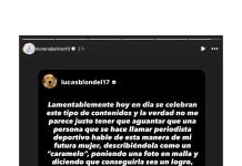 Morena Beltrán habló del video que la indignó, respaldó a Blondel y apuntó contra el periodismo deportivo: “Sigue siendo muy machista”
