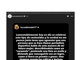 Morena Beltrán habló del video que la indignó, respaldó a Blondel y apuntó contra el periodismo deportivo: “Sigue siendo muy machista”