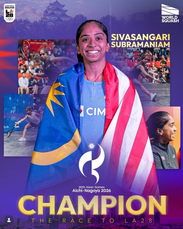 Un accidente de auto, una lesión en el cuello y una recuperación milagrosa: la historia de la campeona asiática de squash que ya sueña con Los Ángeles 2028